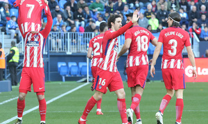 Temp. 17-18 | Málaga - Atlético de Madrid | Celebración