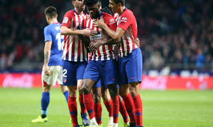 Temp. 18-19 | Atlético de Madrid - Athletic Club | Celebración gol Thomas