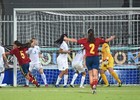 Eurocopa Sub-19 femenino. Rocío Gálvez celebra un gol ante Inglaterra