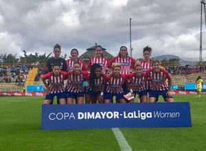 Temporada 18/19. Atlético de Madrid Femenino en Colombia en pretemporada frente al Atlético Huila. Once titular
