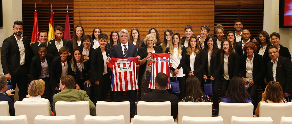Temp. 16/17 | Recepción Atlético de Madrid Femenino Carmena Ayuntamiento Madrid