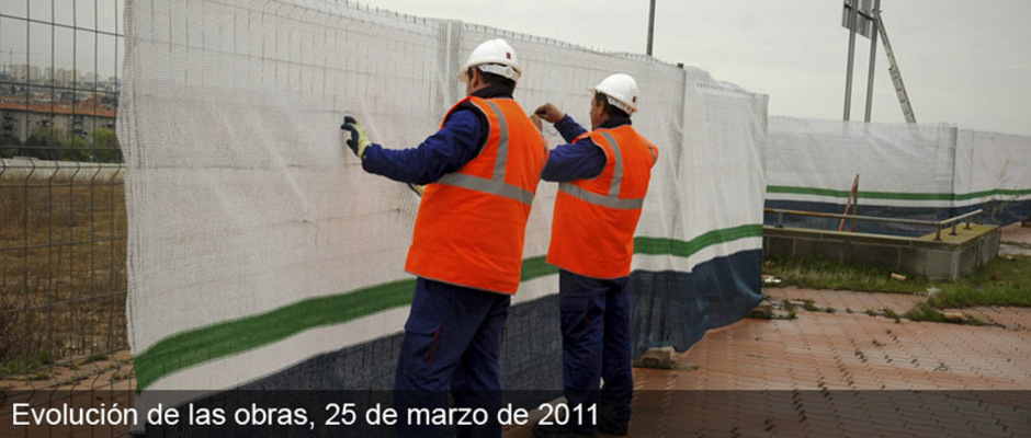 Obras del nuevo estadio del Atlético de Madrid (25/03/2011) 