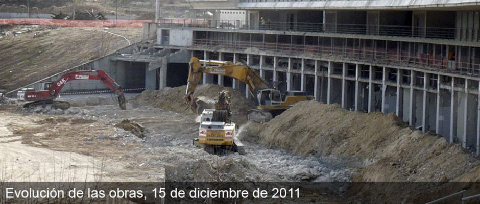 Obras del nuevo estadio del Atlético de Madrid (15/12/2011) 