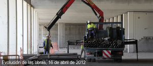 Obras del nuevo estadio del Atlético de Madrid (16/04/2012) 