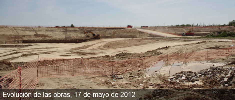 Obras del Nuevo Estadio del Atlético de Madrid (17/05/2012)