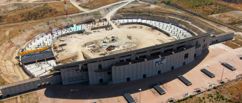 Evolución de las obras del Nuevo Estadio 4 de septiembre del 2013