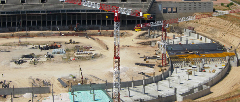 Evolución de las obras del Nuevo Estadio 4 de septiembre del 2013