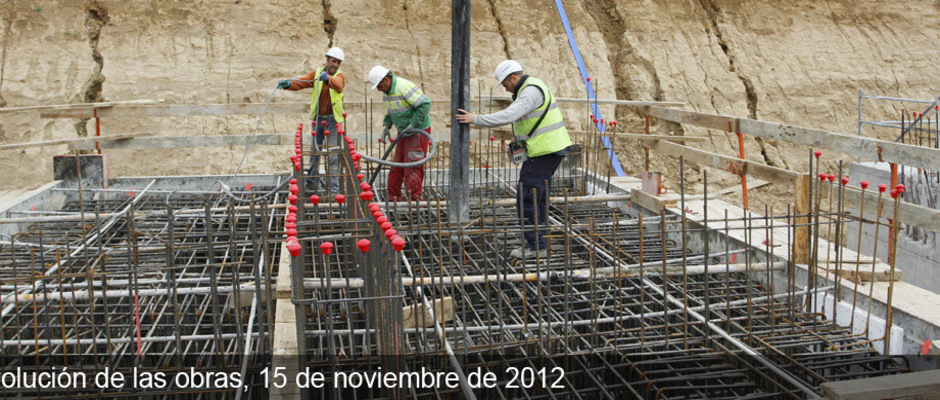 Obras del Nuevo Estadio del Atlético de Madrid (15/11/2012)