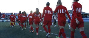 Temporada 18/19 | Granadilla Tenerife - Atlético de Madrid Femenino | Salida de los equipos