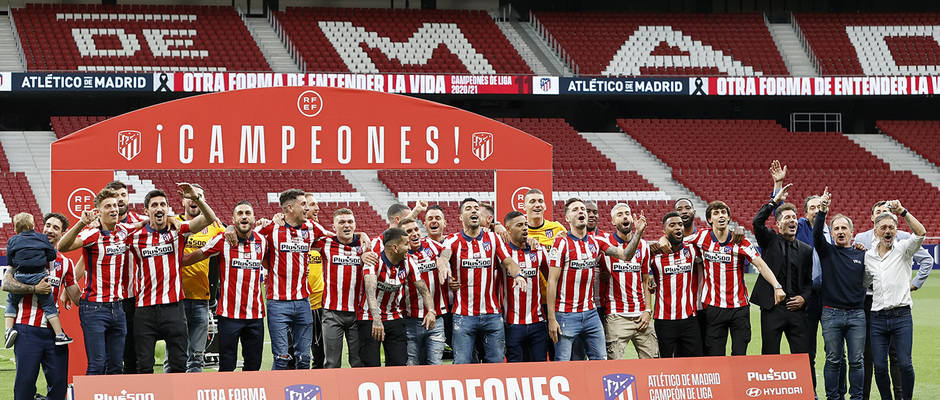 Temp. 20-21 | Celebración título LaLiga Wanda Metropolitano | Atlético de Madrid | Campeones | 