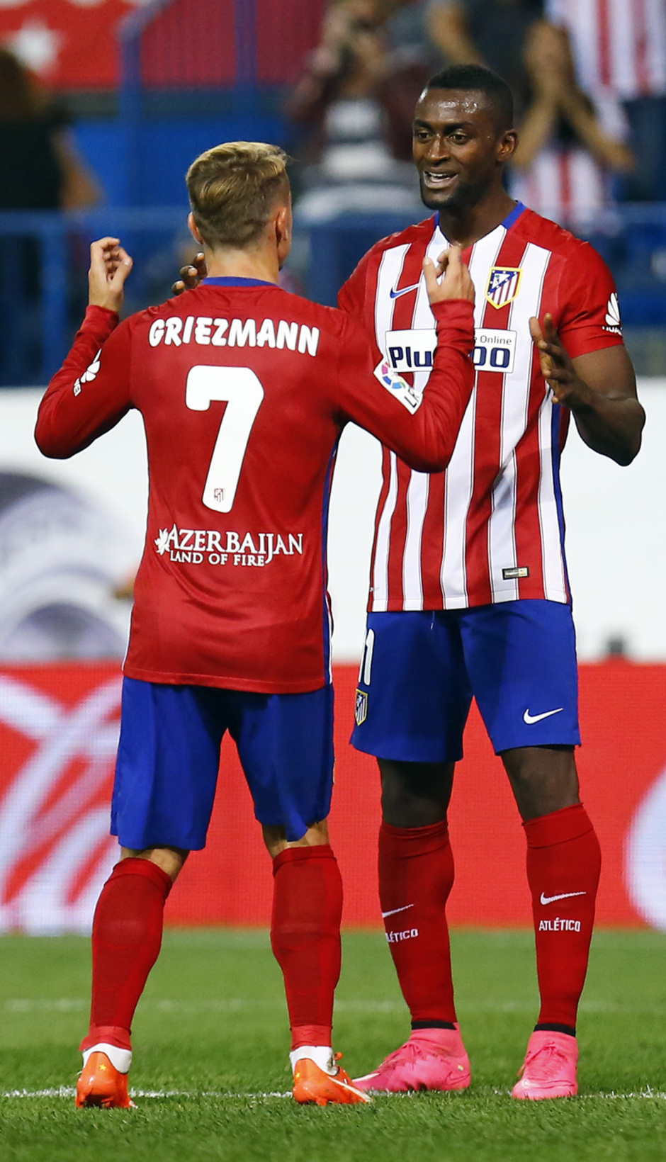 Temporada 2015-2016 Atlético de Madrid-Getafe. Griezmann y Jackson