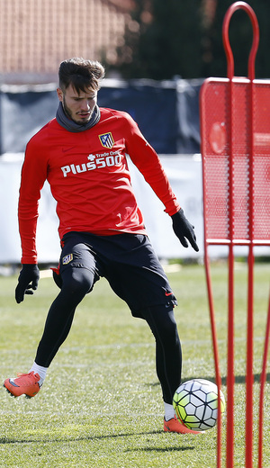 Temporada 15/16. Entrenamiento en la ciudad deportiva de Majadahonda 05-03-2016. Saúl 