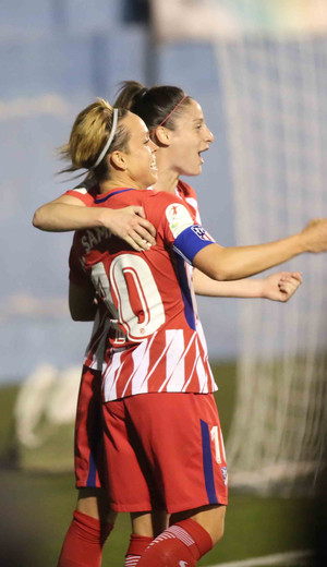 Temp. 17/18 | Atlético de Madrid Femenino | 24-03-18 | Jornada 24 | Esther y Amanda