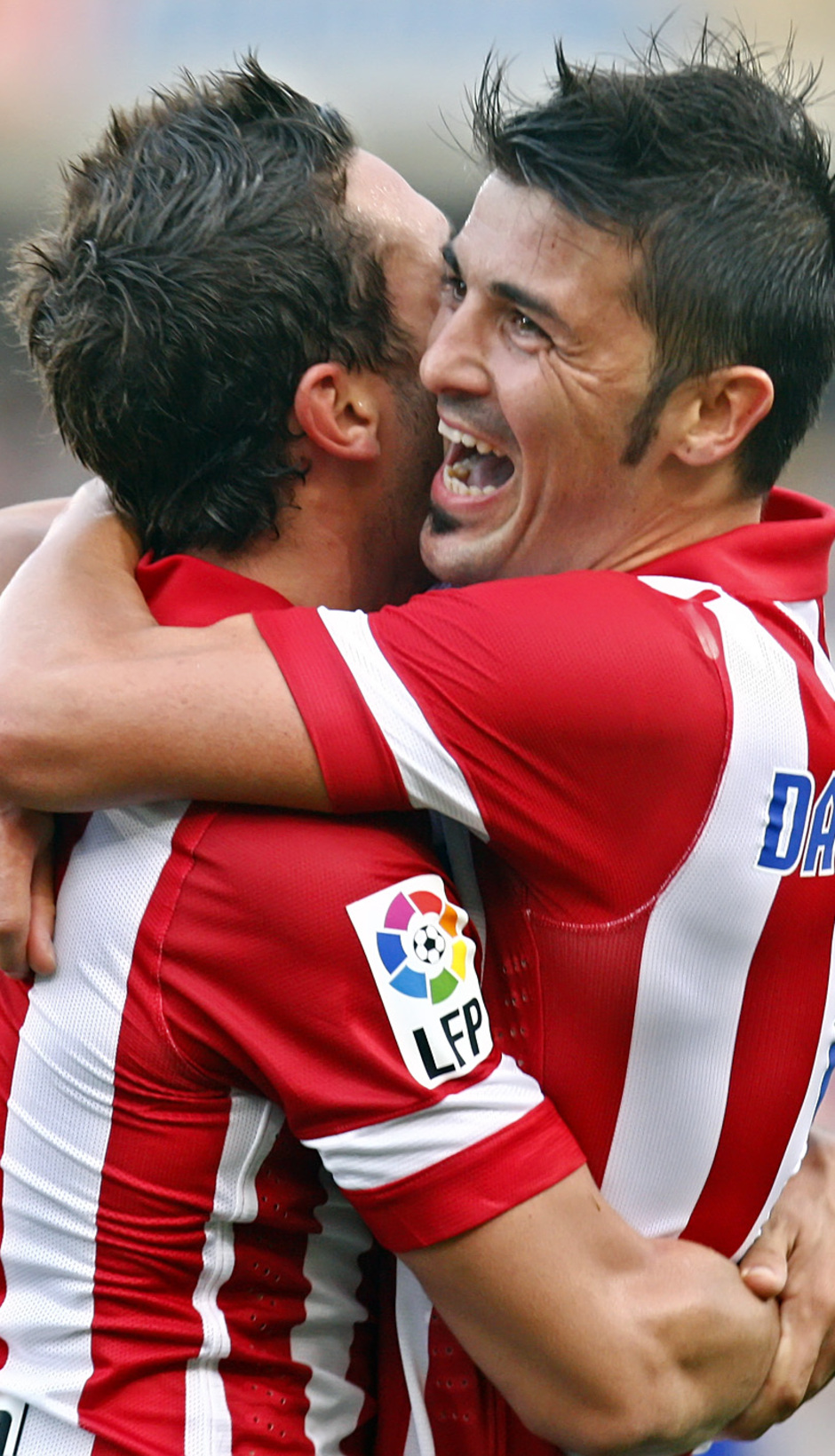 Temporada 2013/2014 Real Sociedad - Atlético de Madrid Villa y Koke felices por el gol