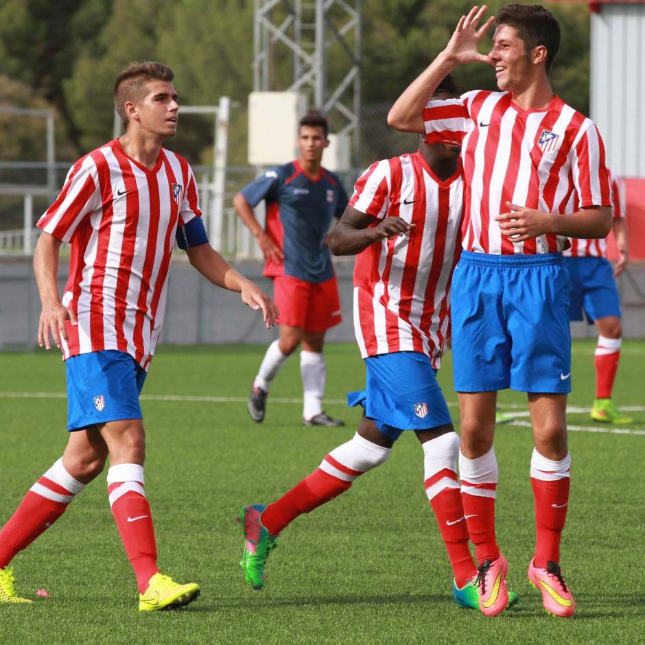 Tete marcó el primer gol del Atlético de Madrid Juvenil DH al Diocesano