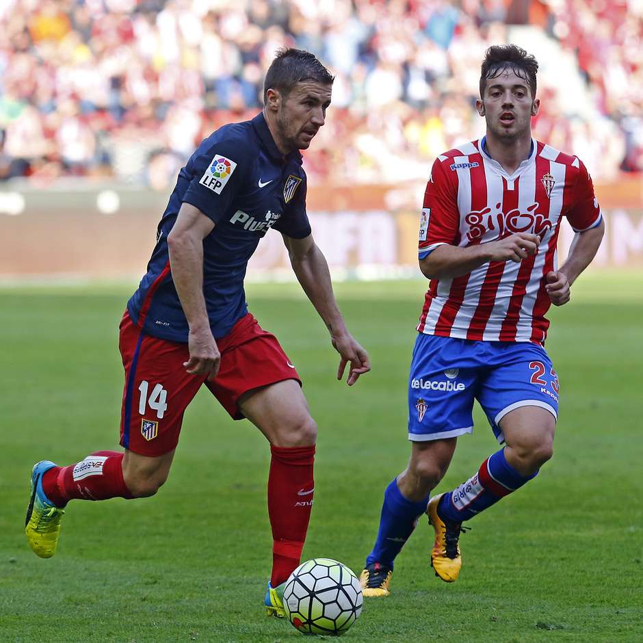 Temp. 2015-2016 | Real Sporting - Atlético de Madrid | Gabi