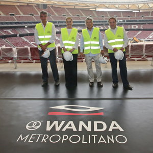 Temporada 17/18. Visita Cifuentes al Wanda Metropolitano.