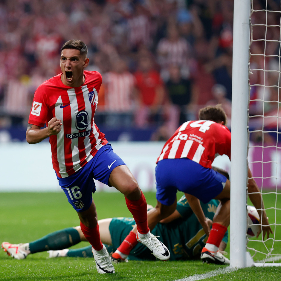 Temp. 23-24 | Atlético de Madrid-Cádiz | Nahuel Molina celebración