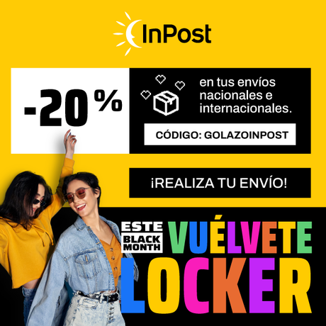 ¡Este Black Month vuélvete Locker! -20* en todos tus envíos. Código: GOLAZOINPOST