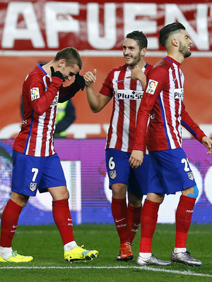 Temporada 15/16 | Copa del Rey | Atlético de Madrid-Rayo Vallecano | Griezmann y Koke