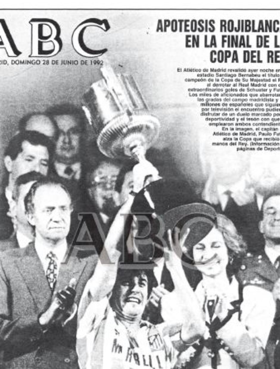 TEMPORADA 1991/1992. El Atlético gana la octava Copa del Rey.