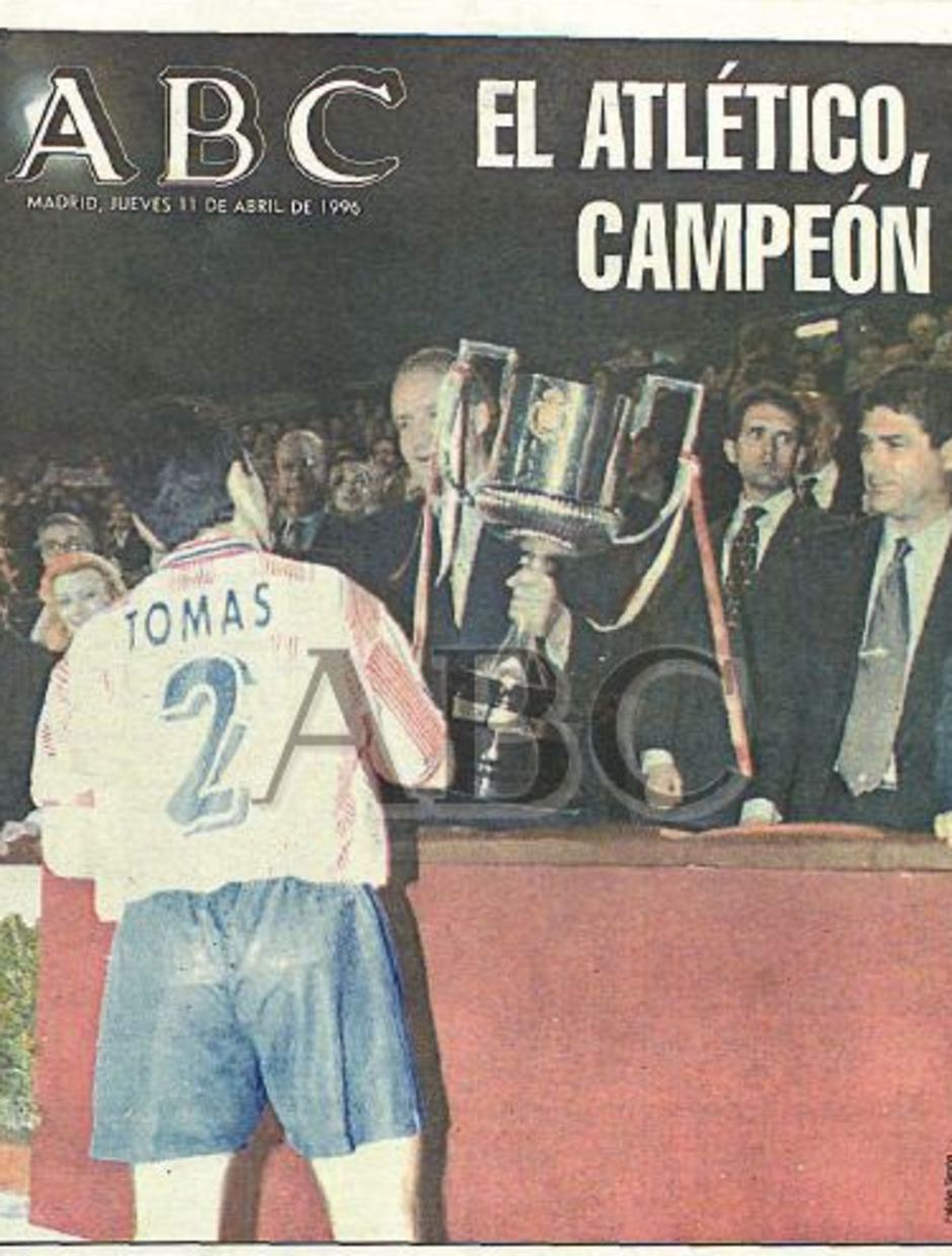 TEMPORADA 1995/1996. El Atlético gana su novena Copa del Rey.
