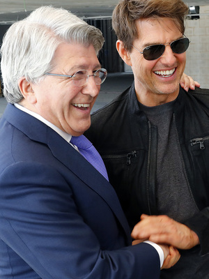 Visita Tom Cruise y equipo de La Momia al Wanda Metropolitano | Enrique Cerezo