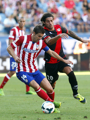 Temporada 2013/2014 Atlético de Madrid - Rayo Vallecano Gabi disputando la pelota