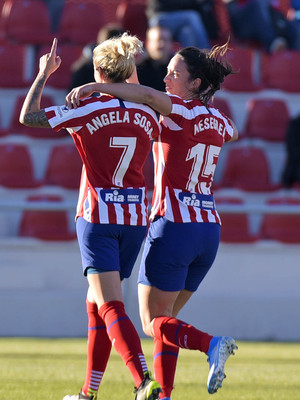Temporada 19/20 | Atlético de Madrid Femenino - Sporting de Huelva. Ángela Sosa y Meseguer