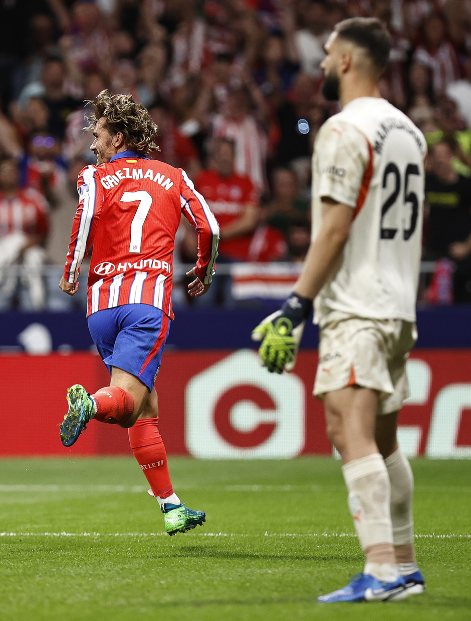 Griezmann celebra su gol, que significaba el 2-0