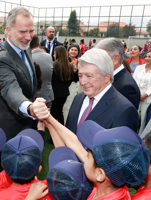 King Felipe VI visits the new academy headquarters in Cuenca, Ecuador