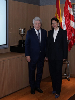 Beatriz Espejel, embajadora de la Fundación Atlético de Madrid