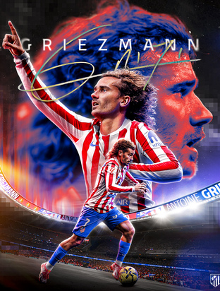 Antoine Griezmann reaches 100 European appearances as a rojiblanco