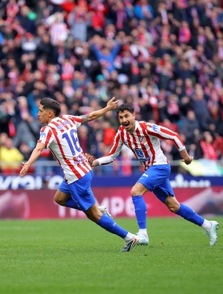 The action from Atlético de Madrid - Getafe