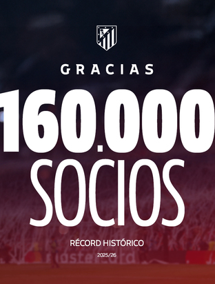 ¡Rebasamos la cifra histórica de 160.000 socios!