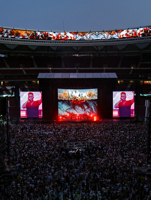 Alejandro Sanz llenó el Riyadh Air Metropolitano