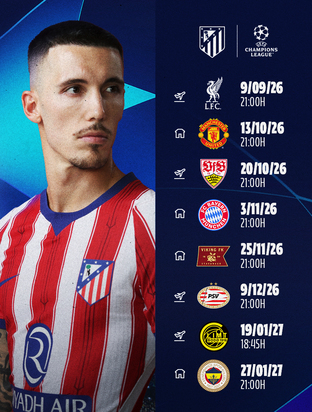 Nuestros rivales de la fase de liga de la Champions