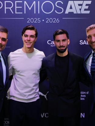 Nuestros jugadores, premiados en la V Gala de la AFE
