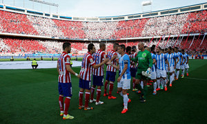 Temporada 13/14 Liga BBVA Atlético de Madrid - Málaga. Presentación de jugadores.