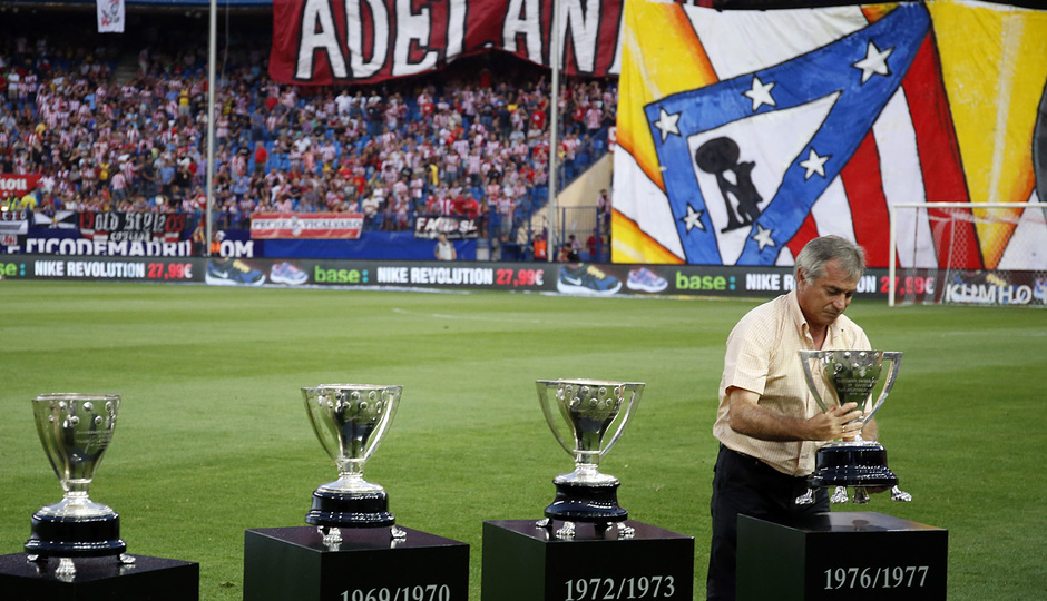 Temporada 14-15. Jornada 2 de Liga. Atlético de Madrid-Eibar. La ceremonia se convirtió en una fiesta.