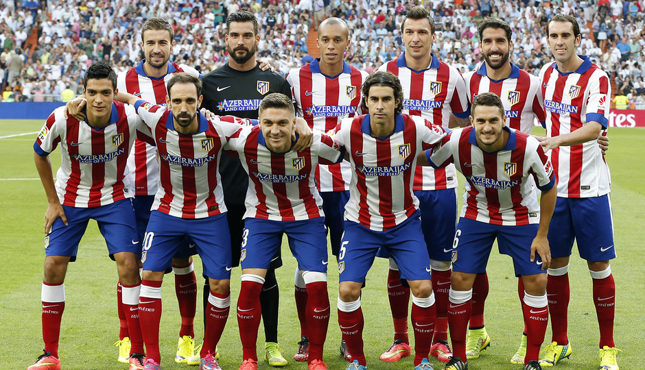Temporada 14-15. Jornada 3. Real Madrid-Atlético de Madrid. Once inicial de nuestro equipo.