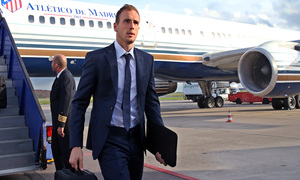 Oblak, nada más aterrizar en el aeropuerto de Malmö