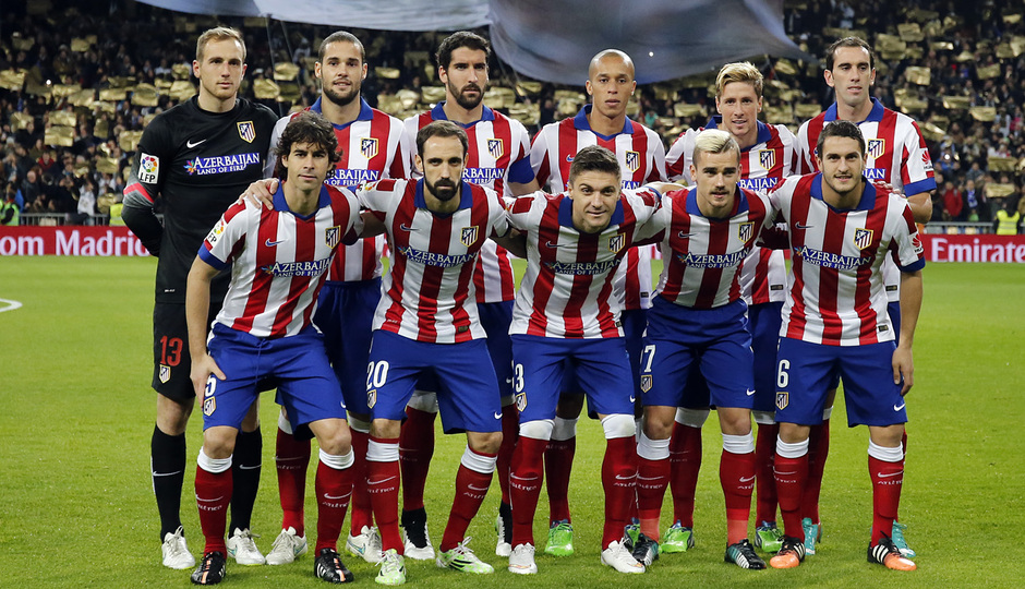 Temporada 14-15. Copa del Rey 1/8 vuelta. Real Madrid - Atlético de Madrid. Nuestro once en el Bernabeu.