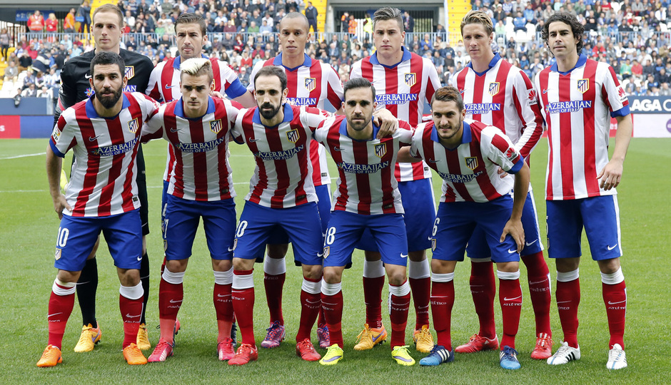 Temporada 14-15. Jornada 31. Málaga -Atlético de Madrid. Nuestro once ante el Málaga.