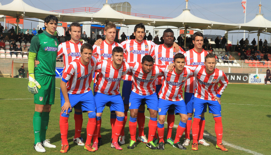 Temporada 2012-13. Atlético de Madrid B. Once ante el Tenerife.