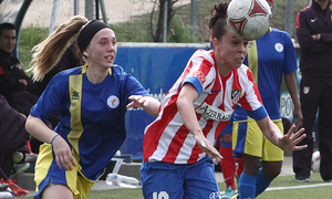 Temporada 2012-2013. Amanda durante una acción del partido ante el Levante Las Planas
