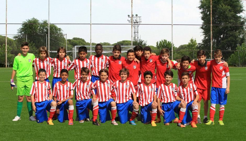 Plantilla del Atlético de Madrid Alevín, campeón de Liga 14-15