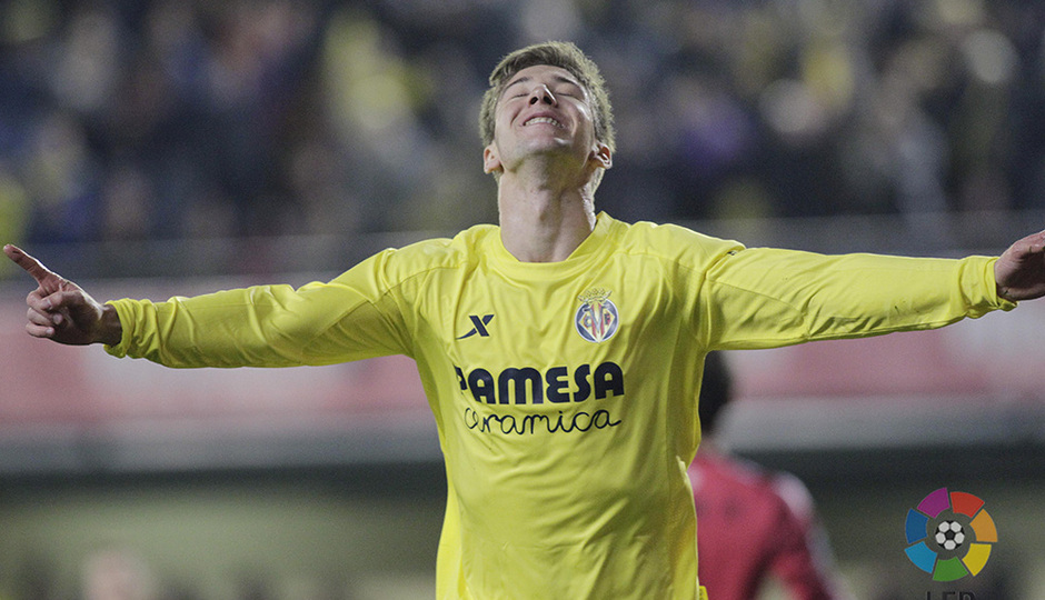 Luciano Vietto celebra un gol con el Villarreal. Foto: LFP