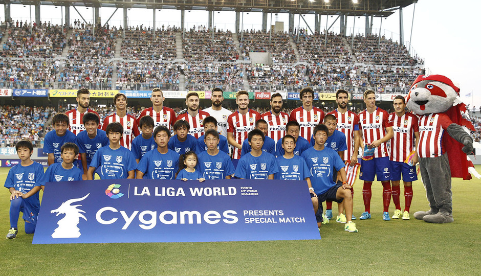 Pretemporada 2015-2016 Partido amistoso entre Sagan Tosu vs Atlético de Madrid. 