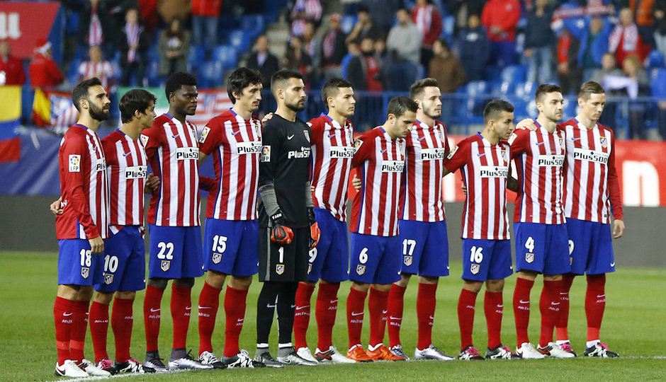 Temp. 2015-2016 | Atlético de Madrid-Reus | Minuto de silencio